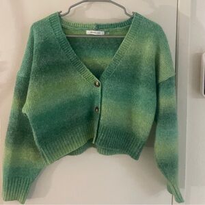 Mustard Seed Green Ombre Cardigan
